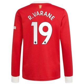 matchtröjor fotboll Manchester United R.Varane 19 Hemma tröja 2021-2022 – Långärmad