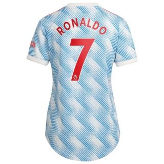 Fotbollströja Manchester United Ronaldo 7 Borta tröjor Dam 2021-2022