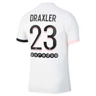 matchtröjor fotboll Paris Saint Germain PSG Draxler 23 Borta tröja 2021-2022 – Kortärmad