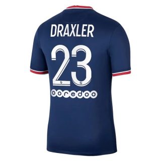 matchtröjor fotboll Paris Saint Germain PSG Draxler 23 Hemma tröja 2021-2022 – Kortärmad