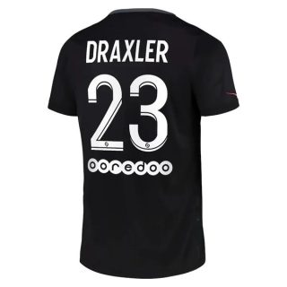 matchtröjor fotboll Paris Saint Germain PSG Draxler 23 Tredje tröja 2021-2022 – Kortärmad