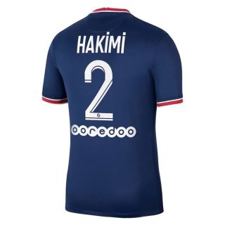 matchtröjor fotboll Paris Saint Germain PSG Hakimi 2 Hemma tröja 2021-2022 – Kortärmad