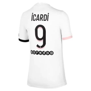 matchtröjor fotboll Paris Saint Germain PSG Icardi 9 Borta tröja 2021-2022 – Kortärmad
