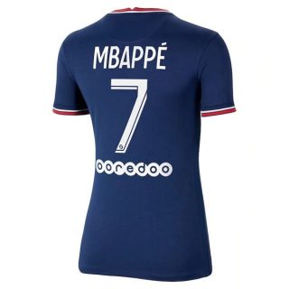 Paris Saint Germain PSG Mbappé 7 Hemma tröja Dam 2021-2022 – fotbollströjor