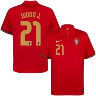 matchtröjor fotboll Portugal Diogo J. 21 Hemma tröja 2021 – Kortärmad