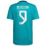 matchtröjor fotboll Real Madrid Benzema 9 Tredje tröja 2021-2022 – Kortärmad
