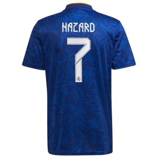 matchtröjor fotboll Real Madrid Hazard 7 Borta tröja 2021-2022 – Kortärmad