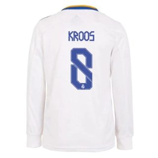 matchtröjor fotboll Real Madrid Kroos 8 Hemma tröja 2021-2022 – Långärmad