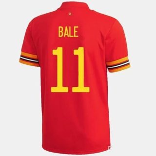 matchtröjor fotboll Wales Bale 11 Hemma tröja 2021 – Kortärmad