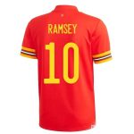 matchtröjor fotboll Wales Ramsey 10 Hemma tröja 2021 – Kortärmad