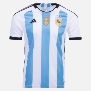 matchtröjor fotboll Argentina Hemma tröja 2022 (Tre stjärna)